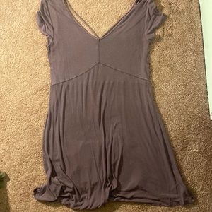 Purple Ribbed American eagle dress